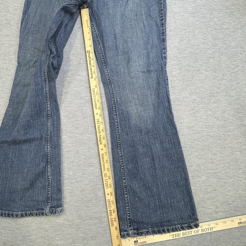 Levi Strauss Signature Womens Low Rise Bootcut Jeans Misses 18 M Blue Denim - Picture 10 of 11